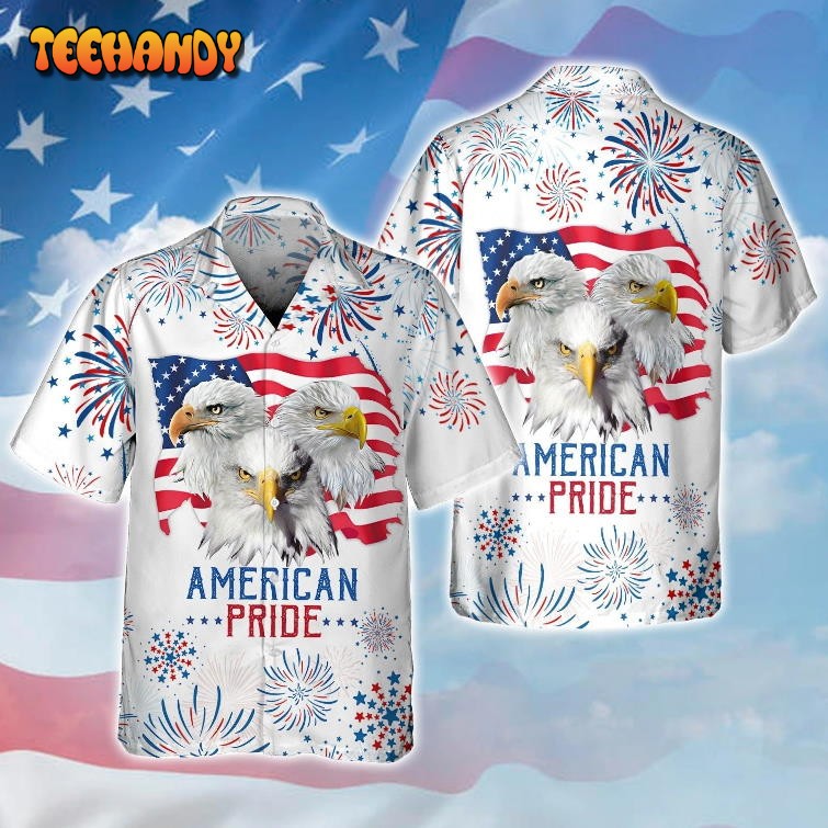 3D All Over Print Eagle American Pride Hawaiian Shirt Independence Day Is Coming