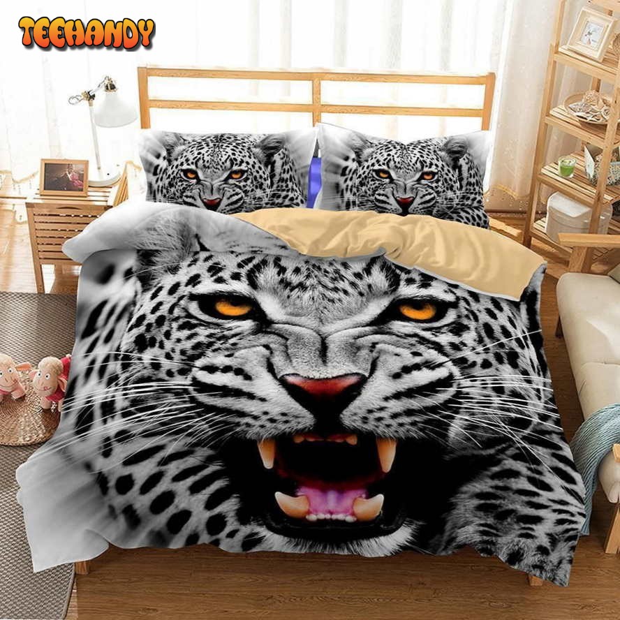 3d Animalnow Leopard Printed Queenize Bed Blanket Pinks Duvet Cover Bedding Set