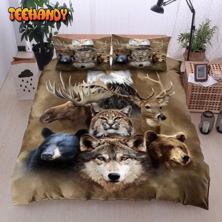 3D Animals In The Forest Bed Sheets Duvet Cover Bedding Sets