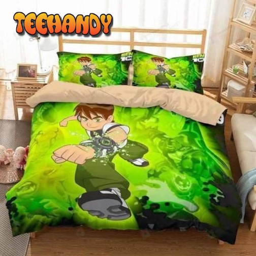 3d Ben 10 3d Iconic Colors Poster Bedding Set