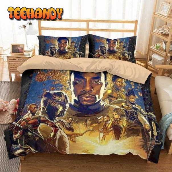 3d Black Panther Duvet Cover Bedding Set