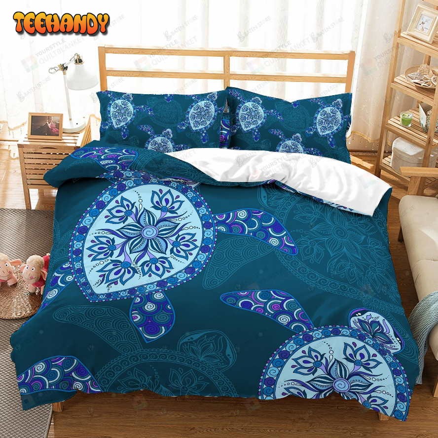 3d Cartoon Abstract Turtle Bedding Set Great Gifts For Birthday Christmas