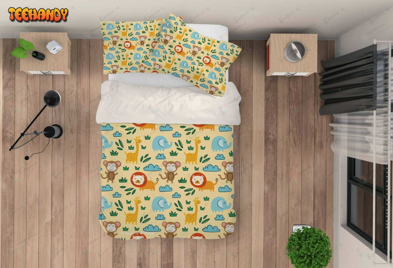 3d Cartoon Animals Bedding Set Great Gifts For Birthday Christmas Thanksgiving