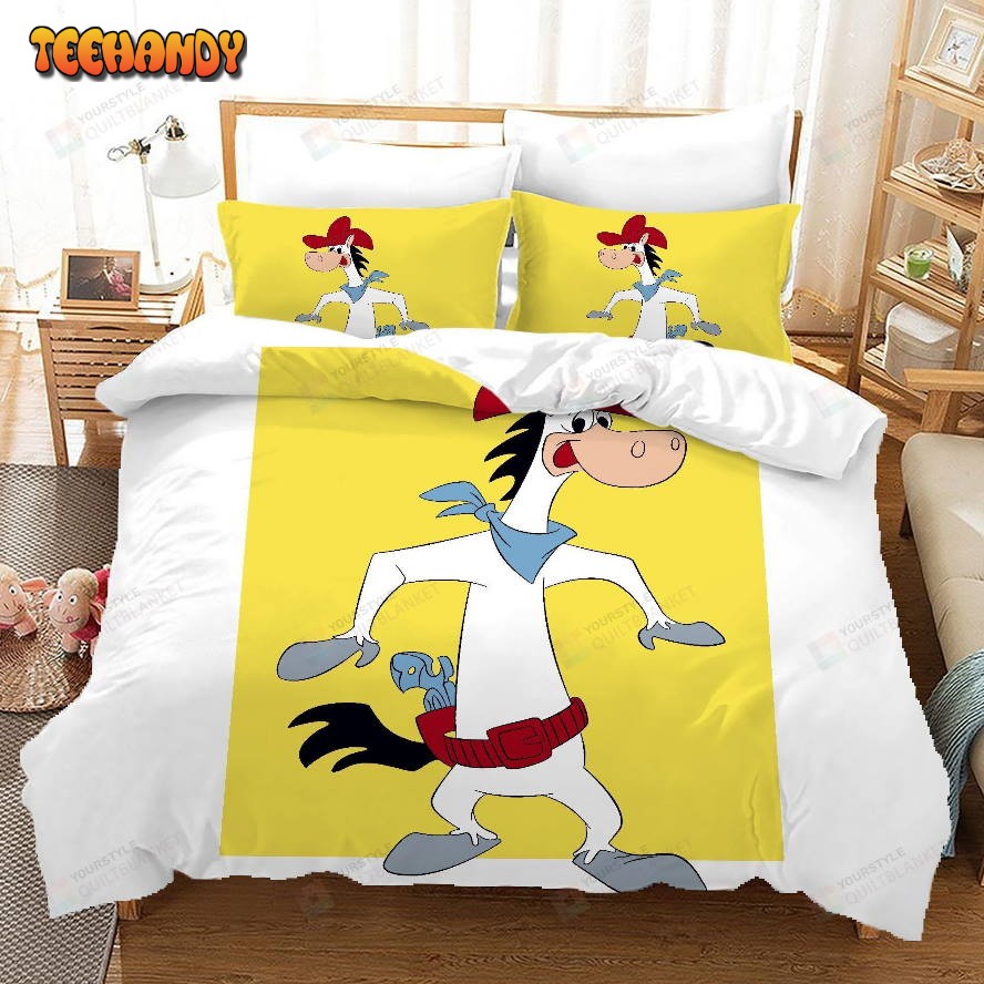 3D Cartoon Donkey Yellow Bedding Set Spread Comforter Bedding Sets