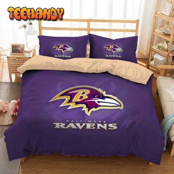 3D Customize Baltimore Ravens 3D Customized Duvet Cover Bedding Set