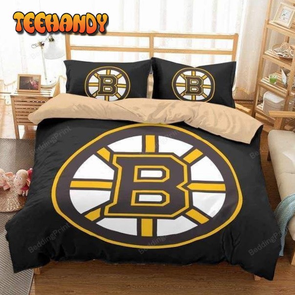 3d Customize Boston Bruins Bedding Set Duvet Cover