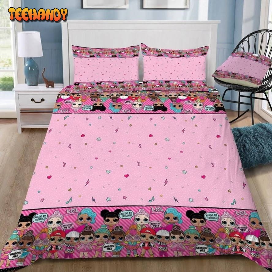 3d Lol Surprise Pink Bedding Set Duvet Cover Pillow Cases