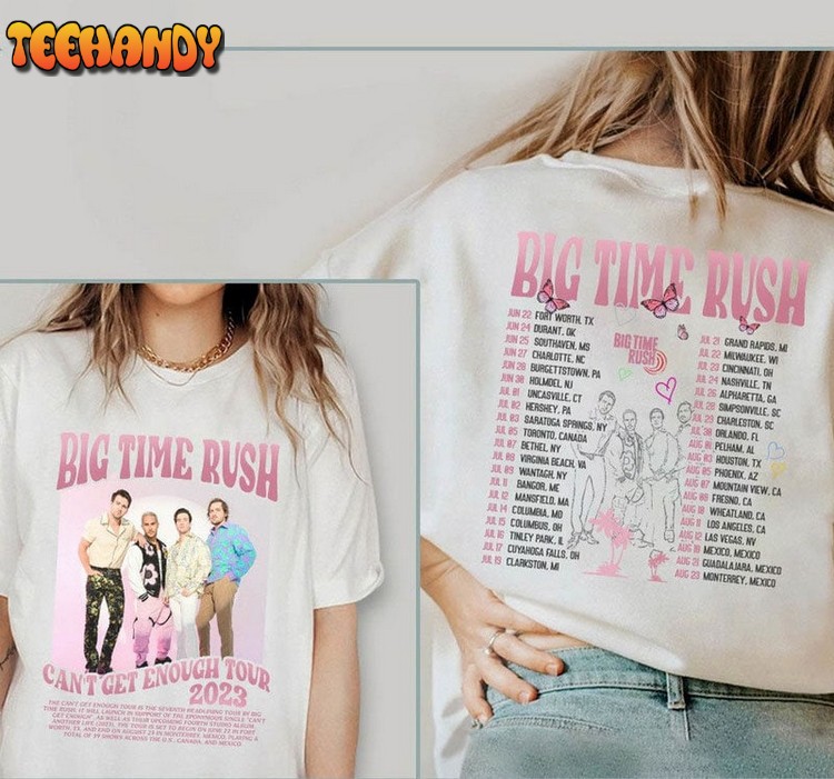 90s Vintage Big Time Rush Band Merch Double Side Shirt