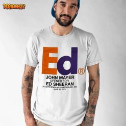 John Mayer Opened For Ed Sheeran Gillette Stadium Tour 2023 Shirt 2