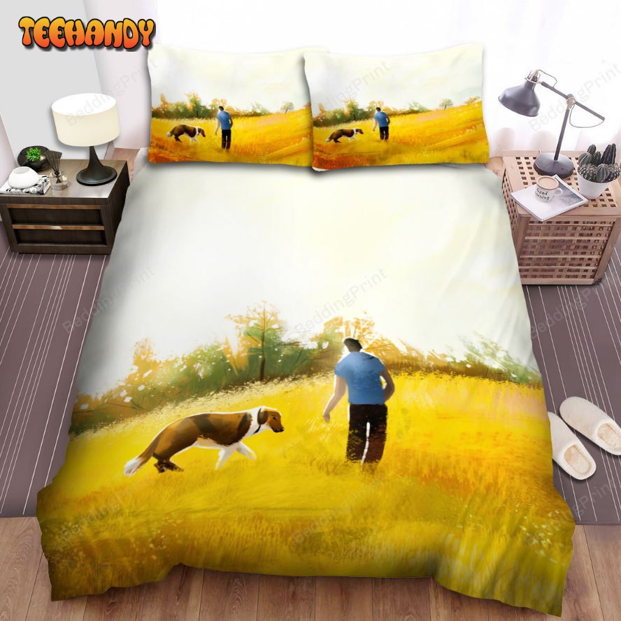 A Dog’s Journey (2019) Movie Illustration 2 Bed Sheets Duvet Cover Bedding Sets