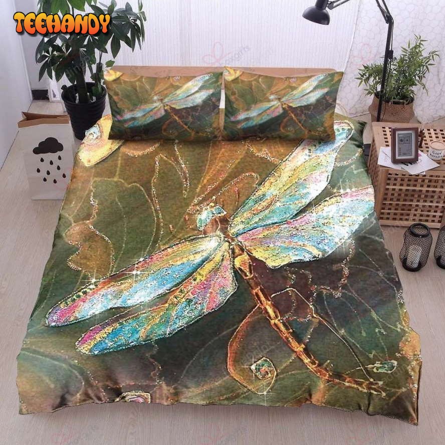 A Dragonfly Bedding Set (Duvet Cover And Pillow Cases)