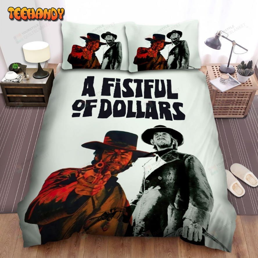 A Fistful Of Dollars (1964) Stare And Shoot Movie Poster Comforter Bedding Sets