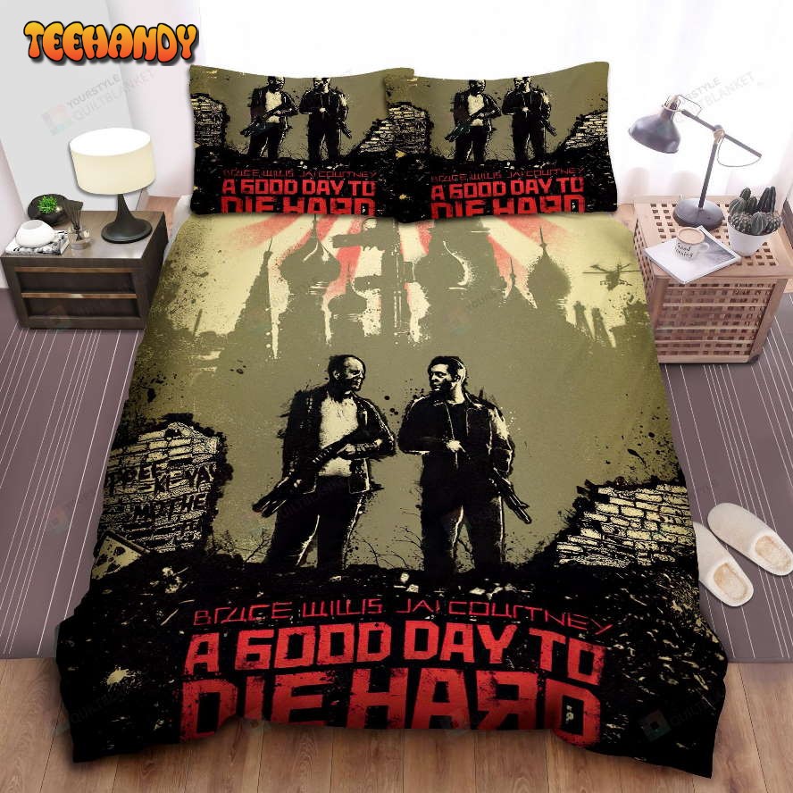 A Good Day To Die Hard Art Poster Spread Comforter Bedding Sets