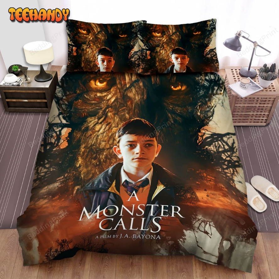 A Monster Calls Movie Poster 4 Bed Sheets Duvet Cover Bedding Sets