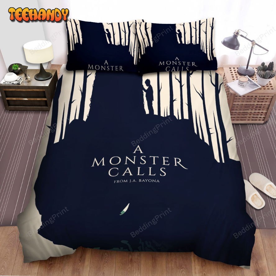 A Monster Calls Movie Poster Art Bed Sheets Duvet Cover Bedding Sets