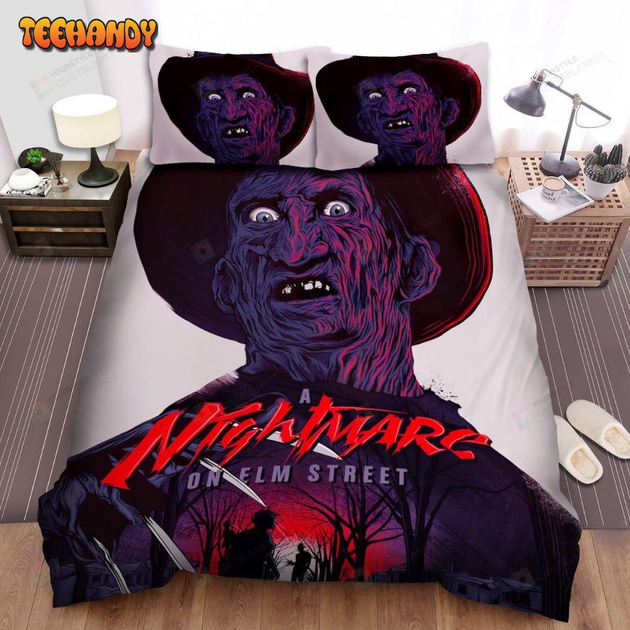 A Nightmare On Elm Street Movie Angry Face Photo Bedding Sets