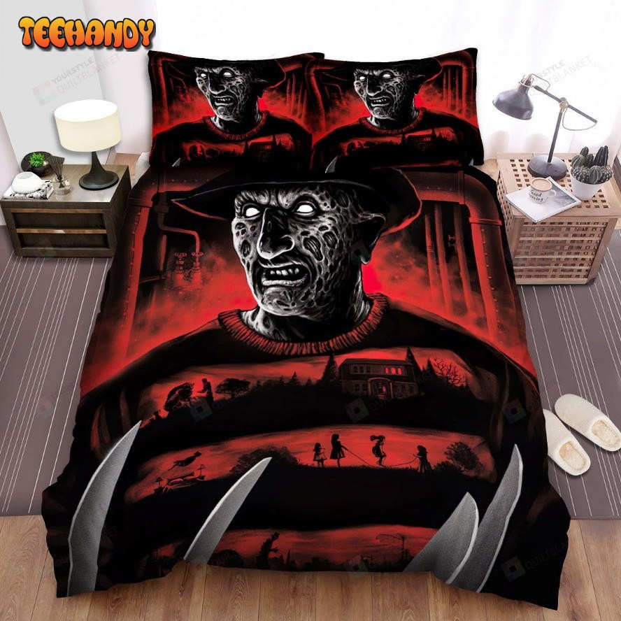 A Nightmare On Elm Street Movie Art Spread Comforter Bedding Sets Ver 10