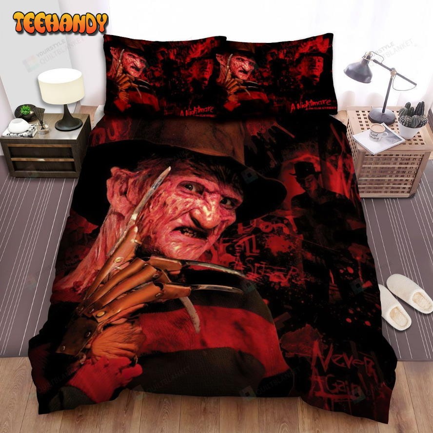 A Nightmare On Elm Street Movie Art Spread Comforter Bedding Sets Ver 12