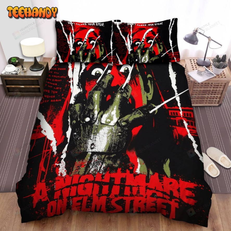 A Nightmare On Elm Street Movie Art Spread Comforter Bedding Sets Ver 13