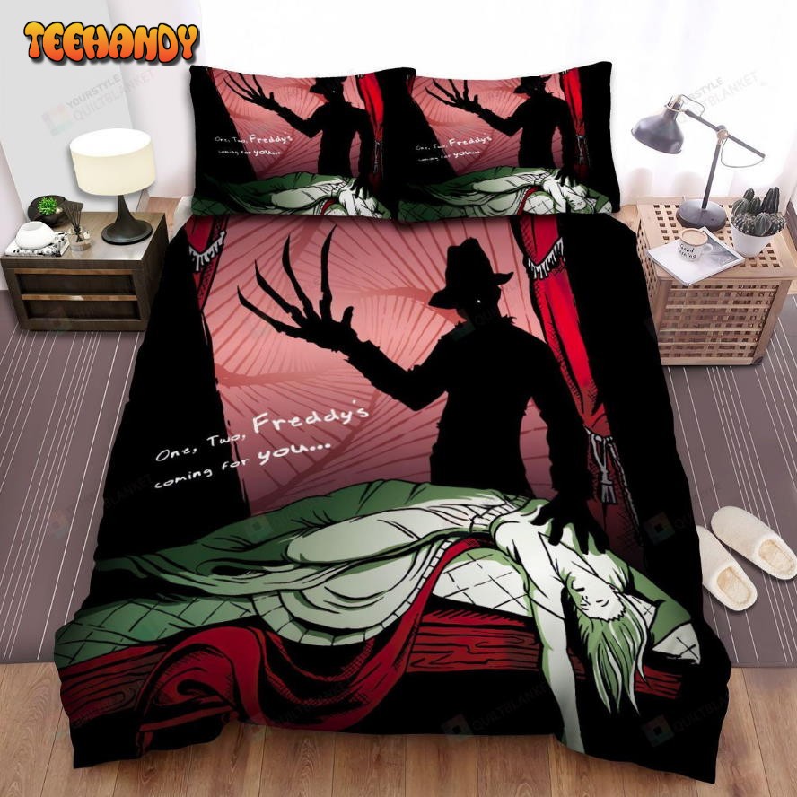 A Nightmare On Elm Street Movie Art Spread Comforter Bedding Sets Ver 8