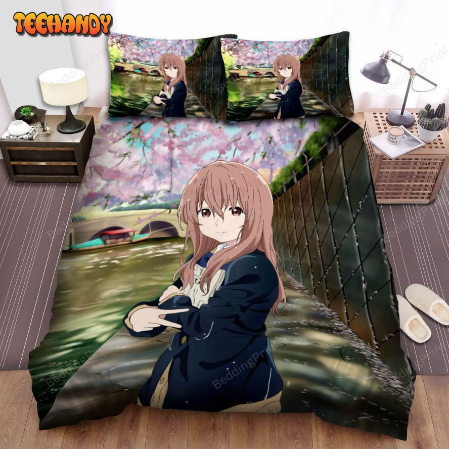 A Silent Voice Shouko Nishimiya Bed Sheets Duvet Cover Bedding Sets