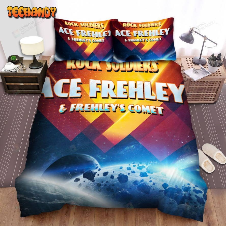 Ace Frehley Rock Soilders Album Cover Spread Comforter Duvet Cover Bedding Sets