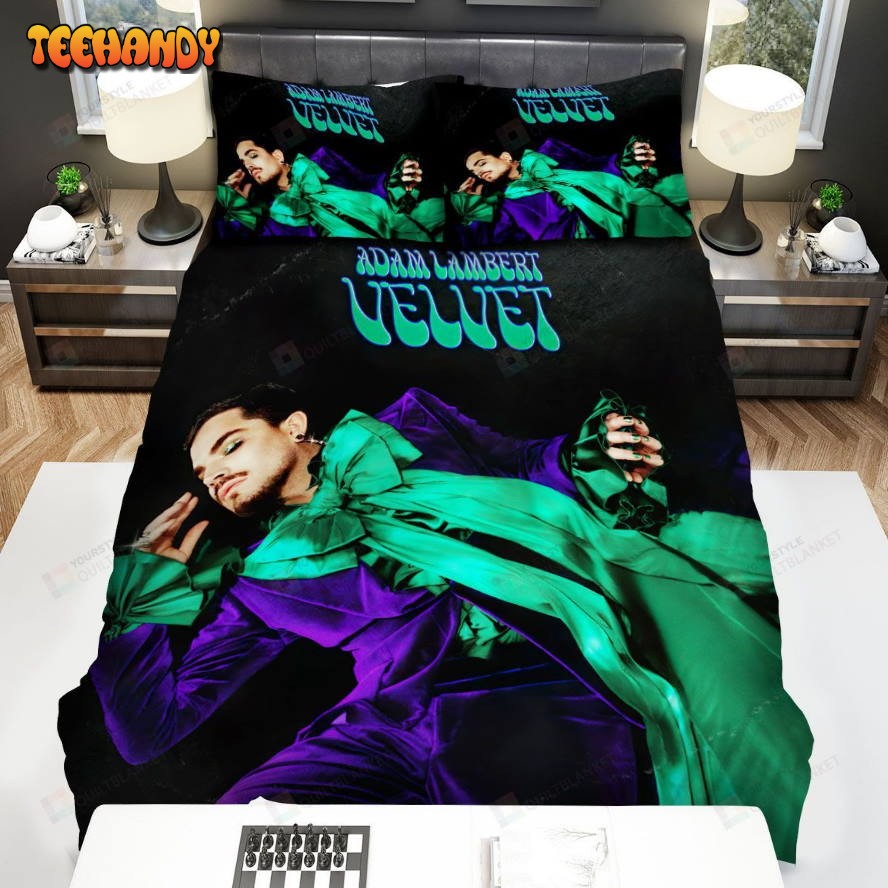 Adam Lambert Velvet Album Cover Spread Comforter Duvet Cover Bedding Sets