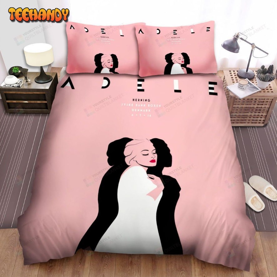 Adele Herning Concert Poster Bed Sheets Spread Comforter Duvet Cover Bedding Sets