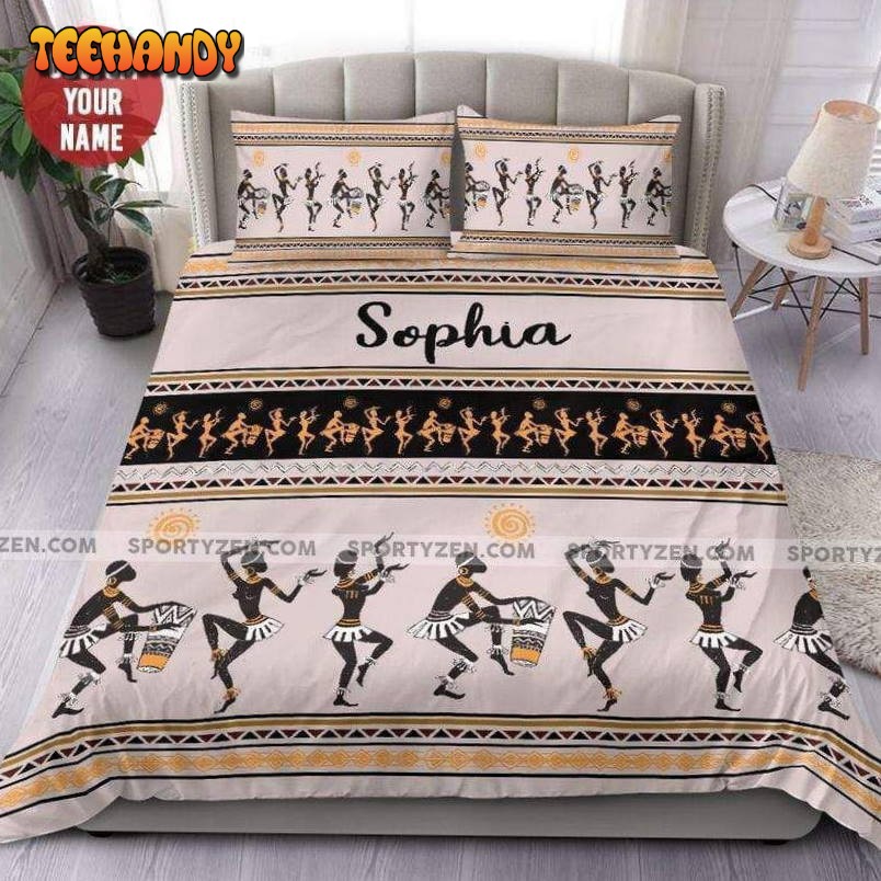 African Native Personalized Custom Name Duvet Cover Bedding Set