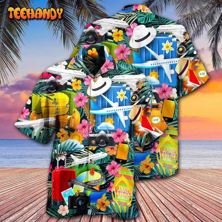 Airplane Take Your Flights Go Anywhere Lovely Flower Hawaiian Shirt