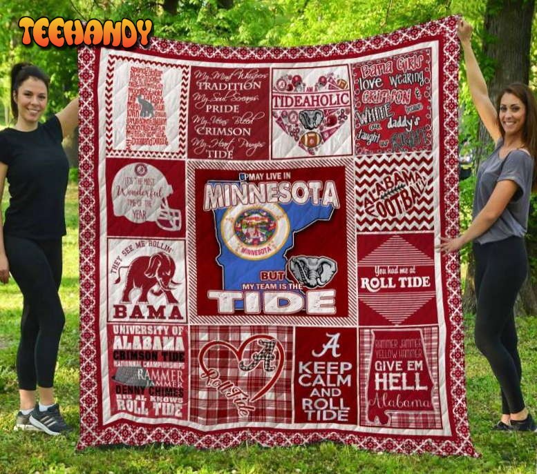 Alabama Crimson Tide Minnesota 3D Customized Quilt Blanket