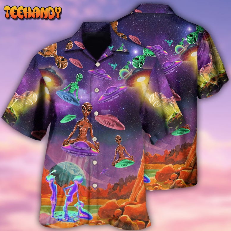 Alien Galaxy Awesome UFO Hawaiian Shirt