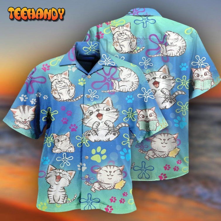 All I Need Is Love And A Lovely Cute Cat Hawaiian Shirt, Outfit for Summer Vacation