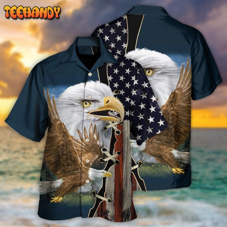 America Eagle Wildlife Faith Hawaiian Shirt