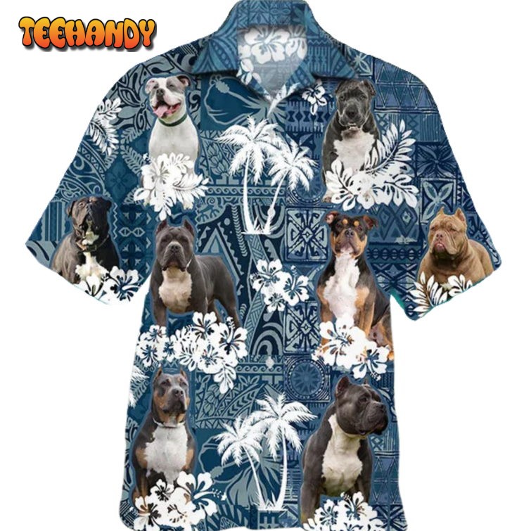 American Bully Dog Hawaiian Shirt For Dog Lovers, Pet Lover Gifts