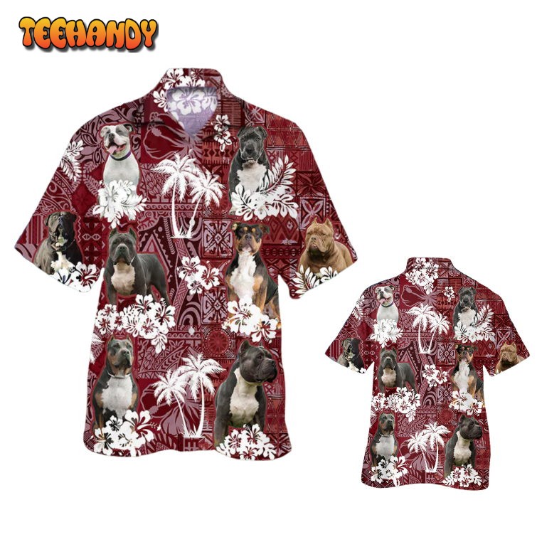 American Bully Dog Hawaiian Shirt Hawaii Shirt For Dog Lover Dog In Hawaii