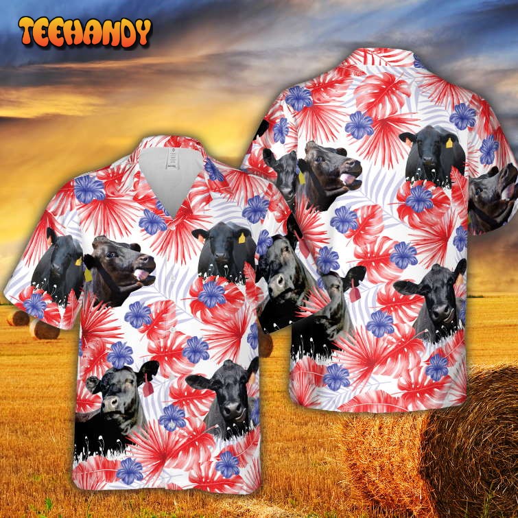 American Colors Black Angus Hawaiian Shirt