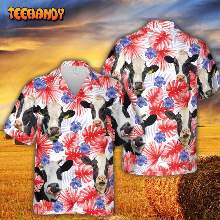 American Colors Holstein Friesian Cattle Hawaiian Shirt