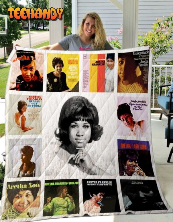 Aretha Franklin 3D Customized Quilt Blanket