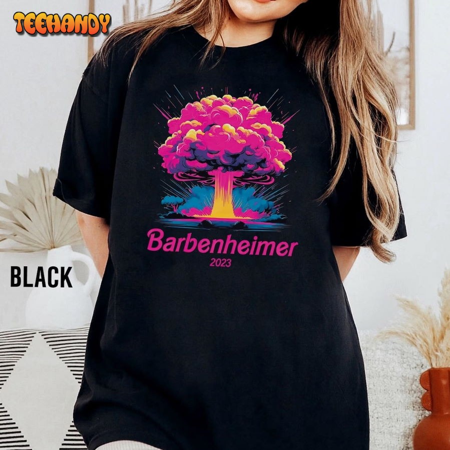 Barbenheimer Shirt, Oppenheimer Shirt, Barbenheimer Pink Floyd Mashup T-shirt