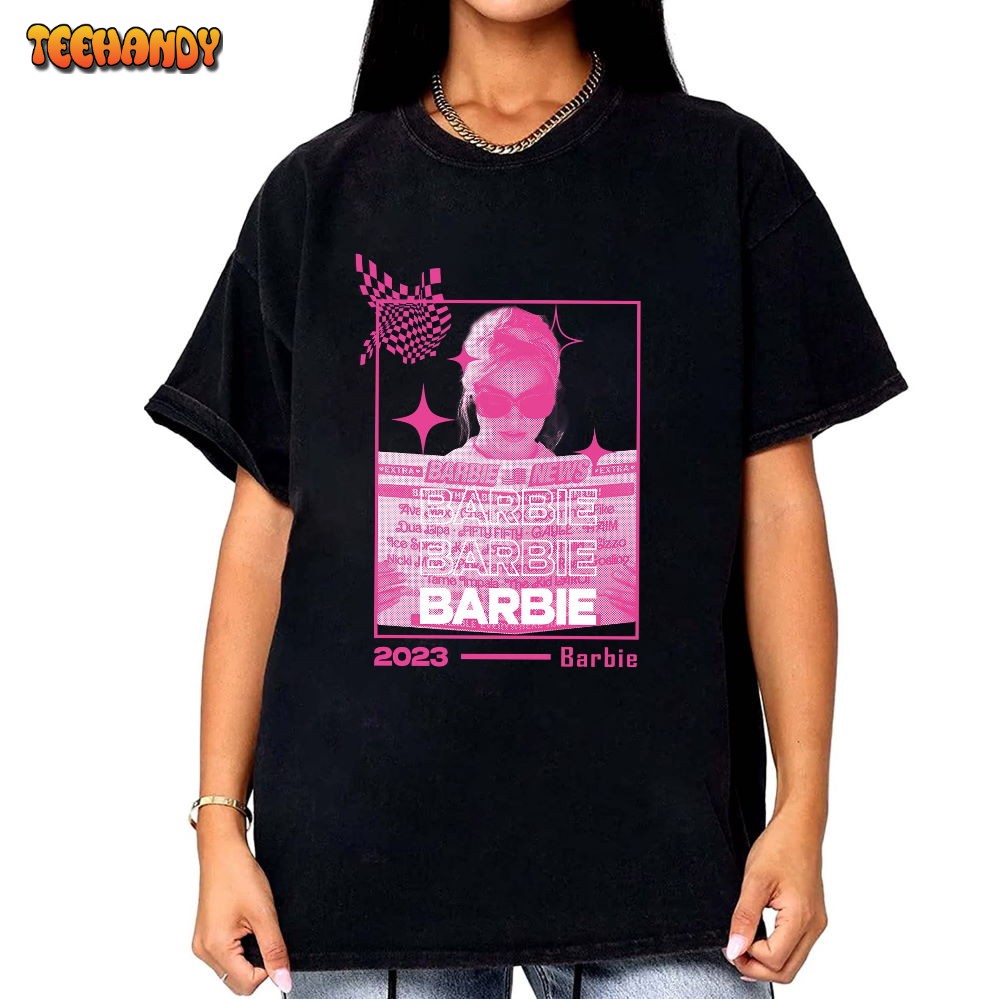 Barbie 2023 Shirt, Barbie Live Action Retro Margot Robbie Shirt