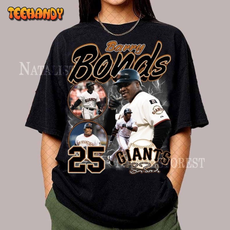 Barry Bonds Vintage Shirt, Baseball Shirt, Classic 90s Graphic Shirt