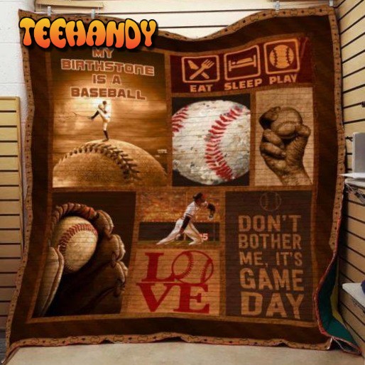 Baseball Love 3D Printed Quilt Blanket