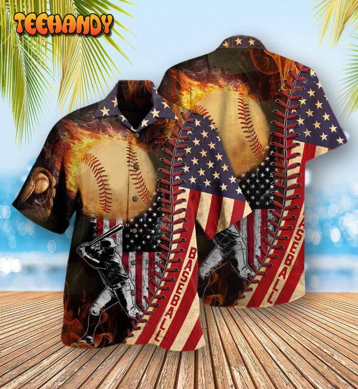 Baseball Nothing More America Than Baseball Hawaiian Shirt