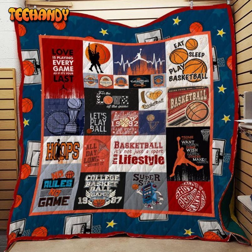 Basketball Quilt Blanket To