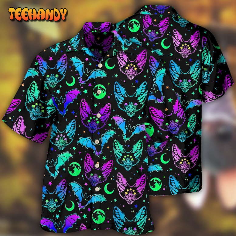 Bat Neon Magic Hawaiian Shirt