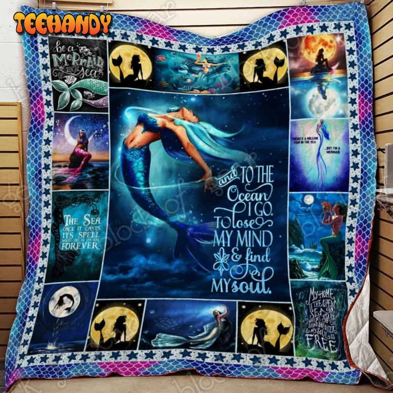 Be Mermaid 3D Quilt Blanket