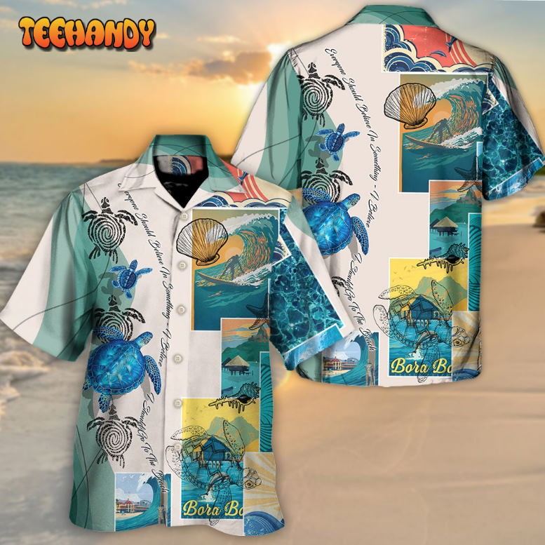 Beach Everyone Should Believe In I Should Go To The Beach Hawaiian Shirt