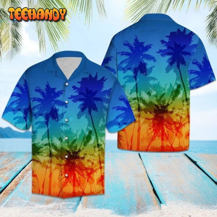 Beach Shirt Lgbt Coconut Palm Hawaii Shirt , Pride Hawaiian Shirt