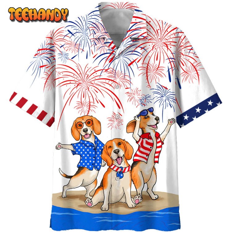 Beagle Hawaiian Shirts For Independence Day Happy 4Th Of July Hawaiian